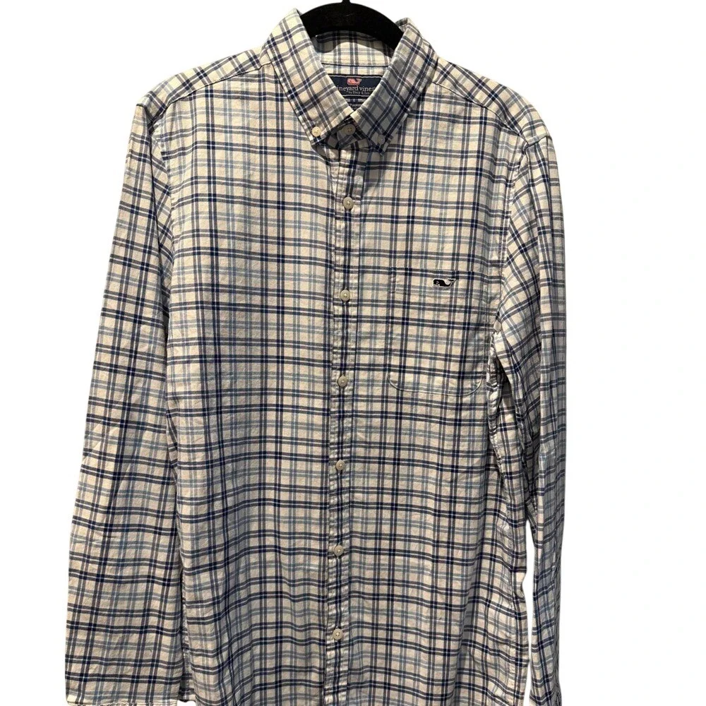 Vineyard Vines Men's Slim-Fit Tucker Plaid Button‎ Down Stretch Shirt Size Small